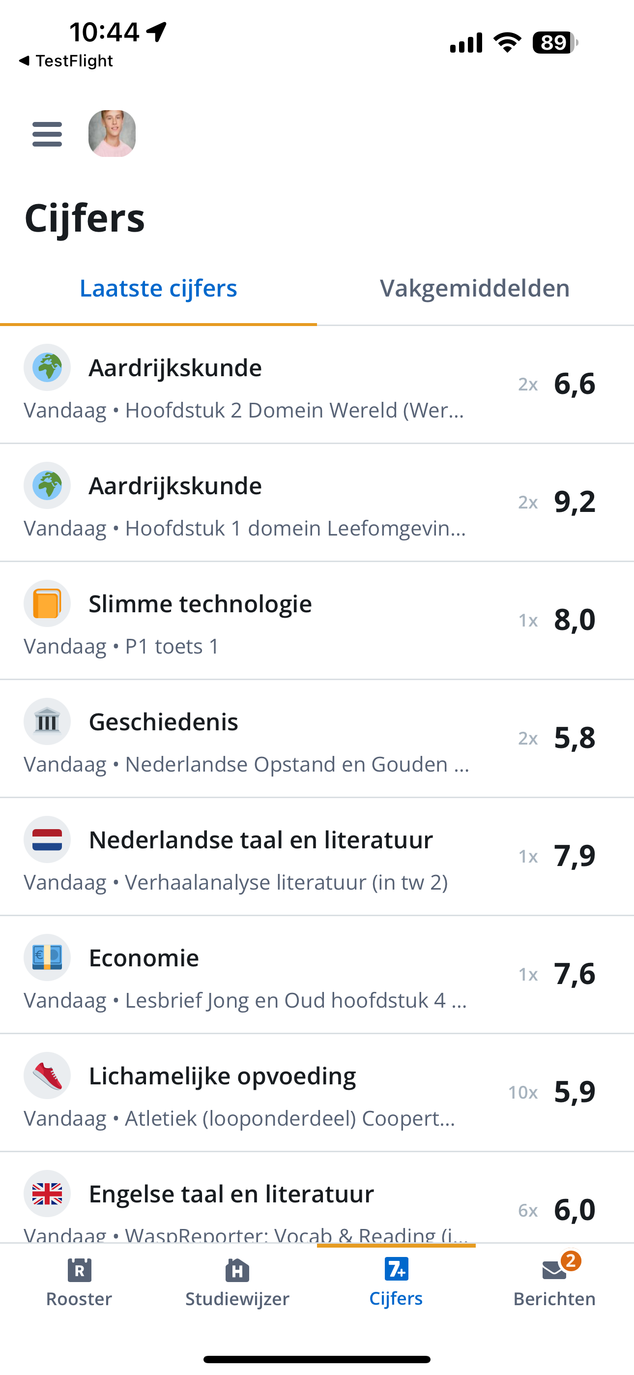 🔟 Cijfers – Somtoday